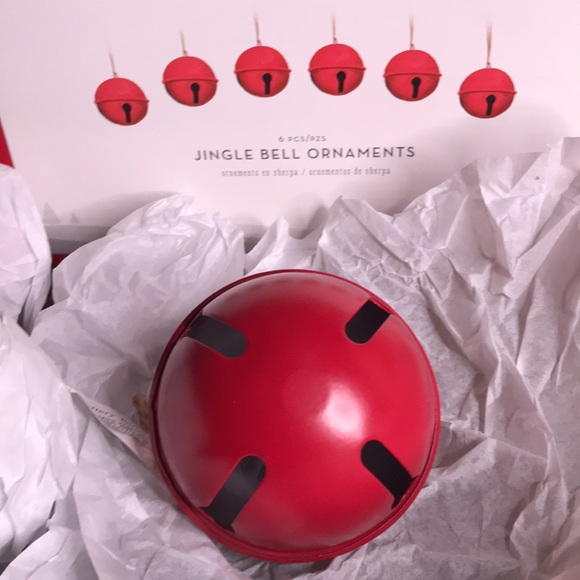Pottery Barn Kids Red Jingle Bell Ornaments with Jute String , Set of 6 … - Picture 9 of 10